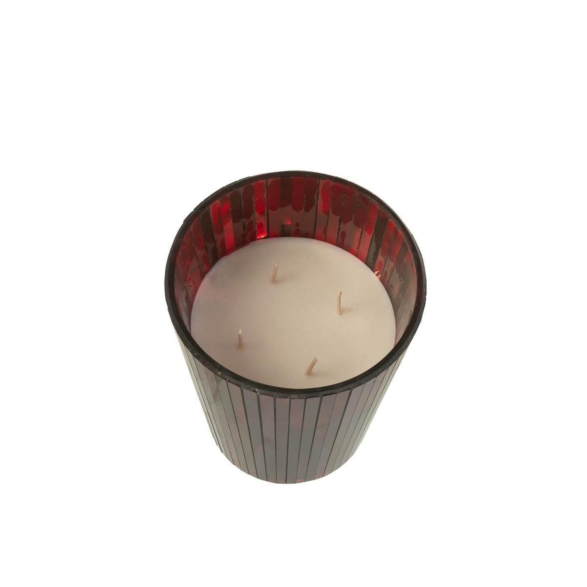 Voir la diapositive 2 : J-LINE Bougie parfumée  noa  18cm ruby red