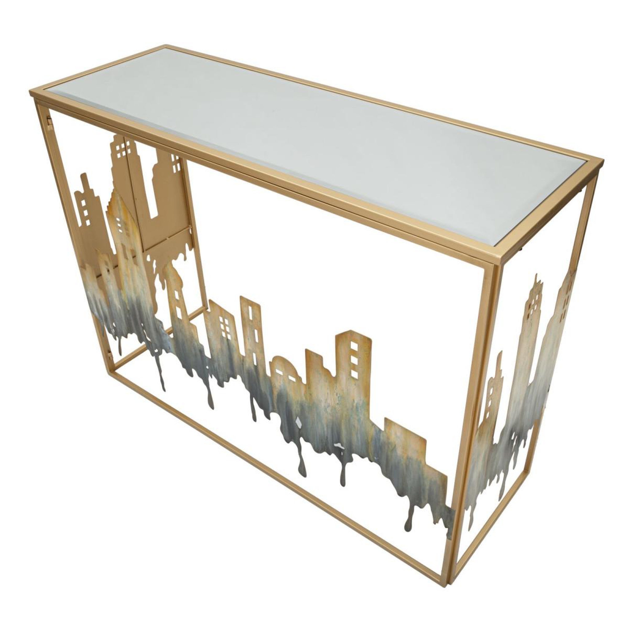 Voir la diapositive 4 : Paris Prix Console design en métal  city  110cm multicolore