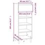 Voir la diapositive 6 : VIDAXL Armoire a chaussures Noir 40x36x105 cm Bois d'ingenierie