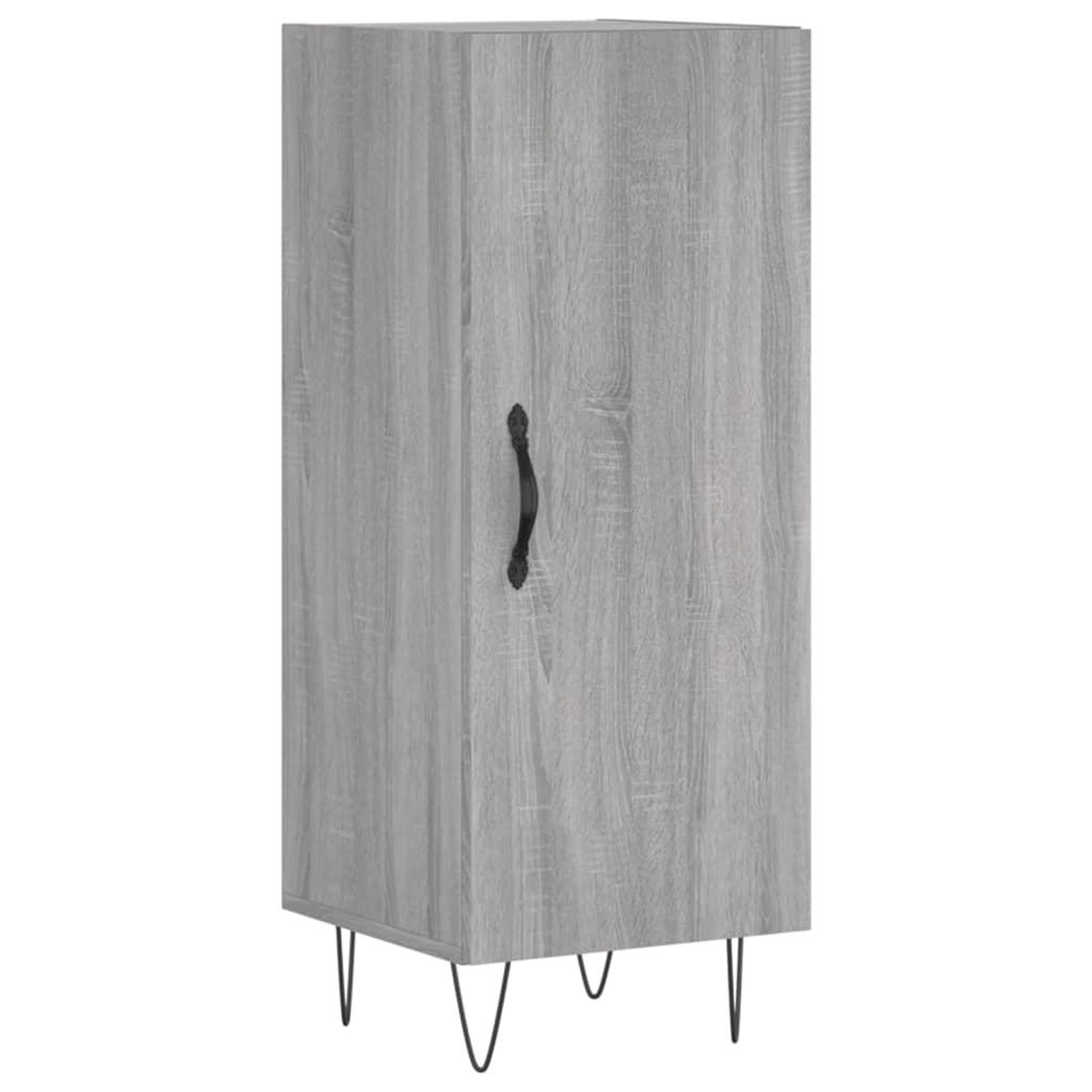 Voir la diapositive 2 : VIDAXL Buffet Sonoma gris 34,5x34x90 cm Bois d'ingenierie