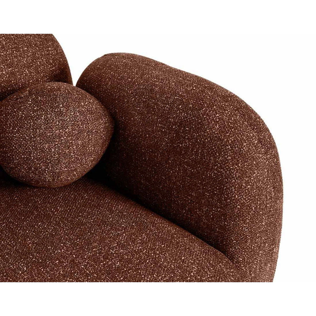 LISA DESIGN Velris - canapé d'angle gauche 3 places en tissu moucheté