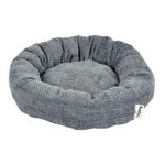 Paris Prix Panier Donut pour Chien & Chat en Velours  Granit  50cm Gris