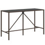 Voir la diapositive 5 : VIDAXL Ensemble de bar de jardin 9 pcs avec coussins marron poly rotin