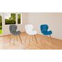 Voir la diapositive 2 : Lot de 2 chaises assise PU pieds bois massif NICKY