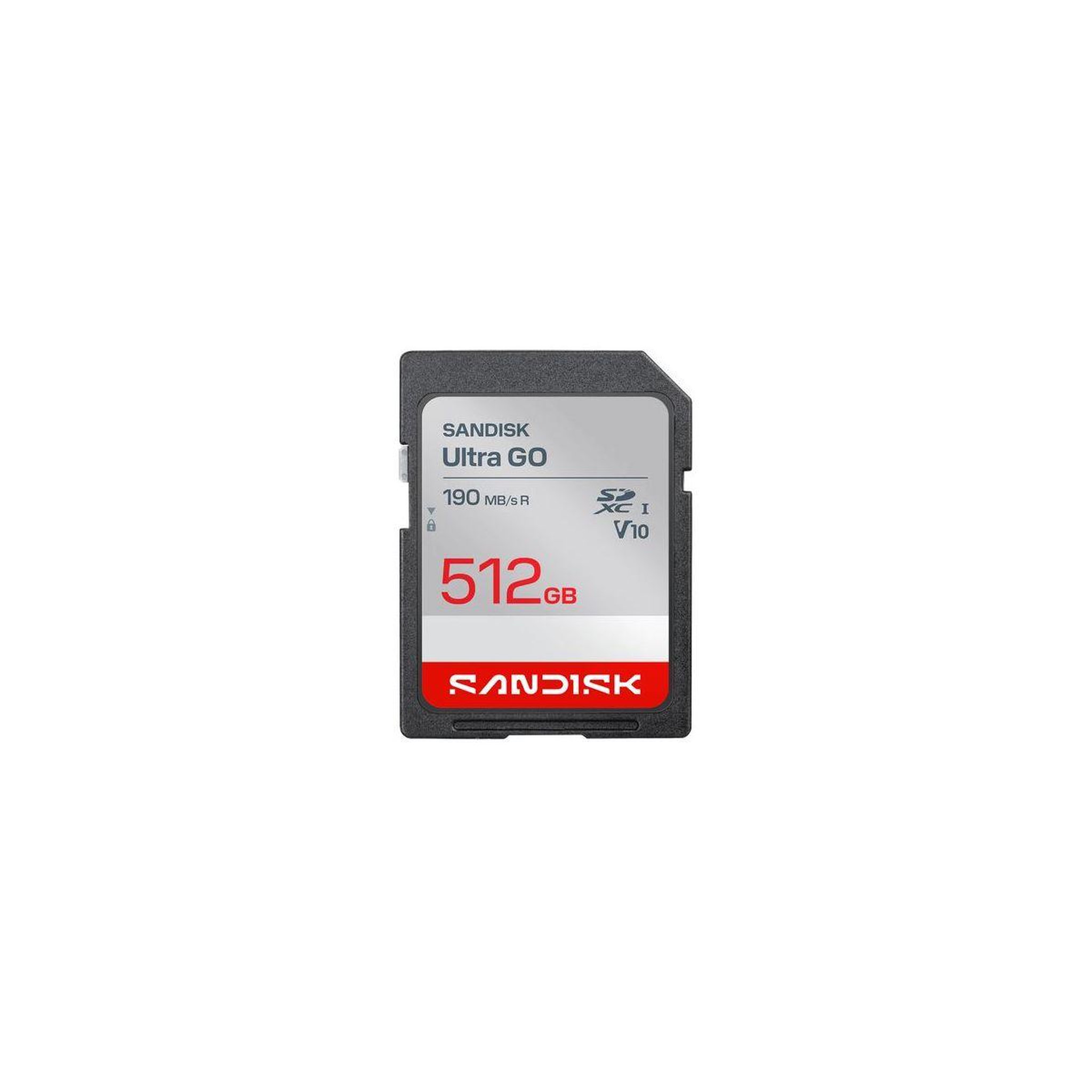 SANDISK Carte SD Ultra GO SD 512Go 190MBs C10 U1 UHS