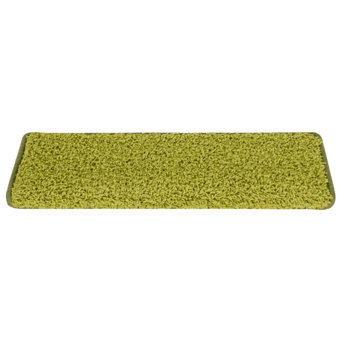 VIDAXL Tapis d'escalier 15 pcs 65x21x4 cm Vert