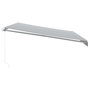 Voir la diapositive 5 : VIDAXL Auvent manuel retractable avec LED anthracite blanc 500x350 cm