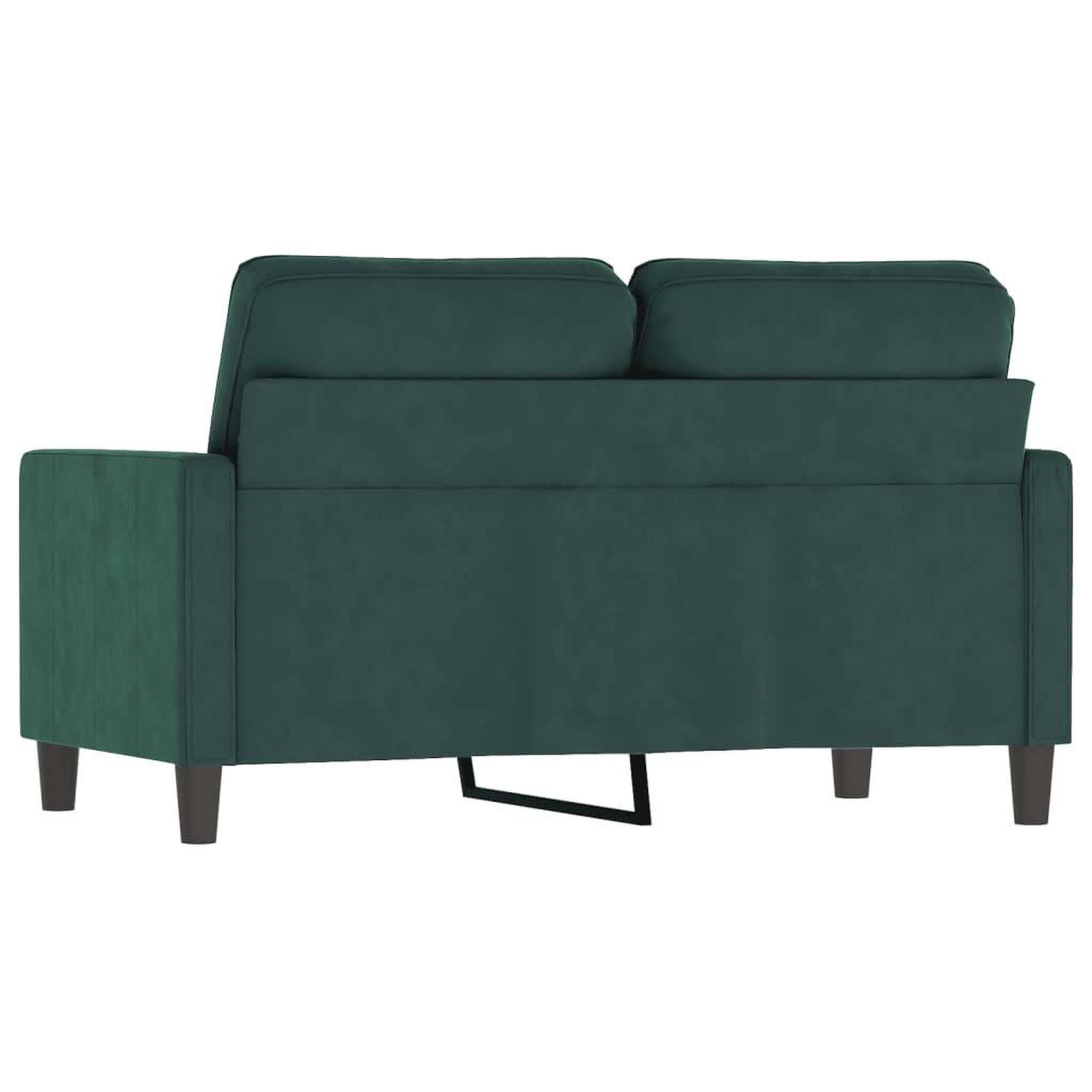 Voir la diapositive 5 : VIDAXL Canape a 2 places Vert fonce 120 cm Velours