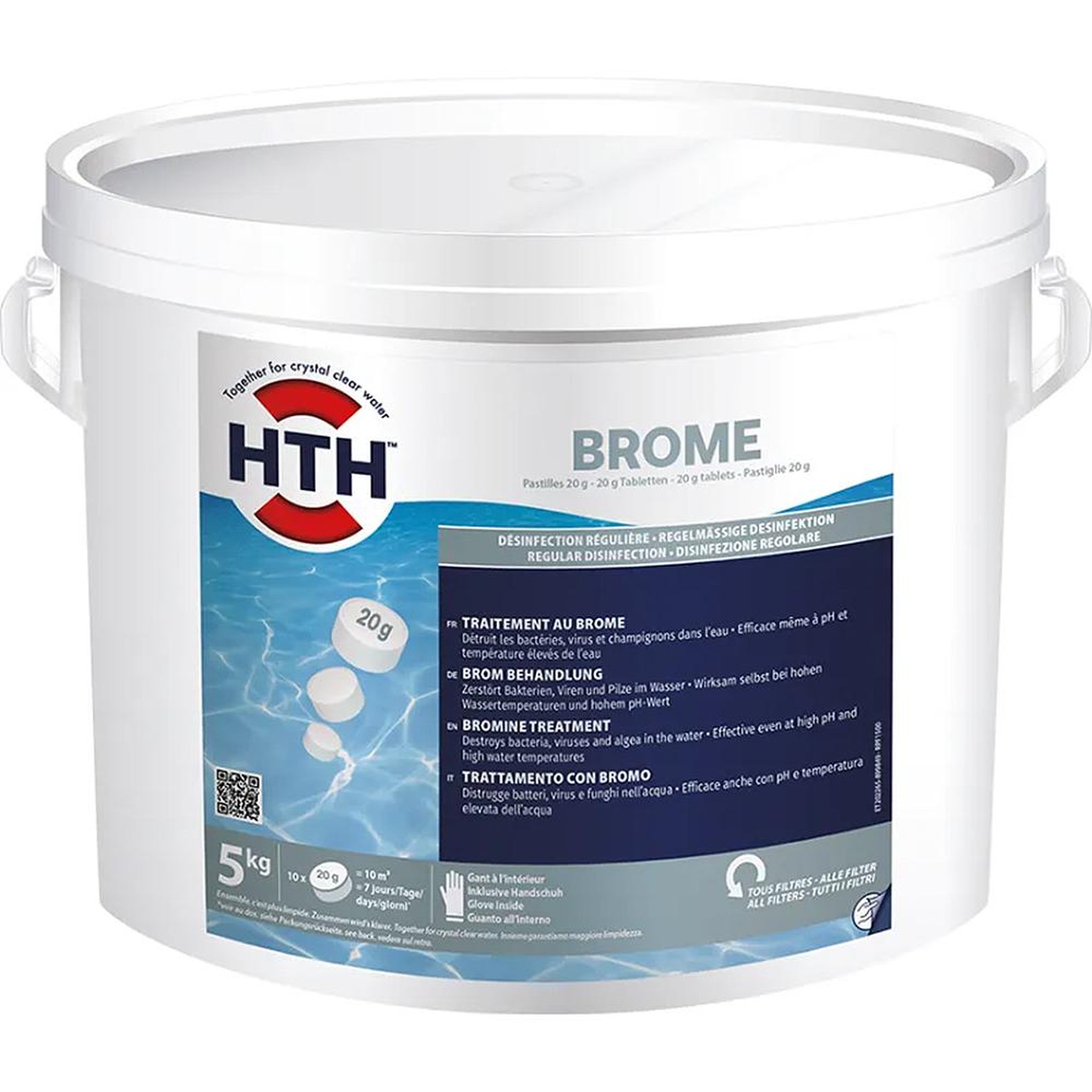 HTH Brome lent pastilles 20g 5kg - BROME 5KG