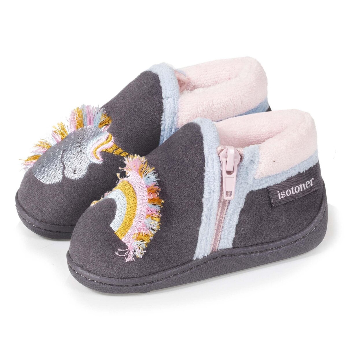 ISOTONER Isotoner Chaussons Bottillons b b fille licorne pas cher