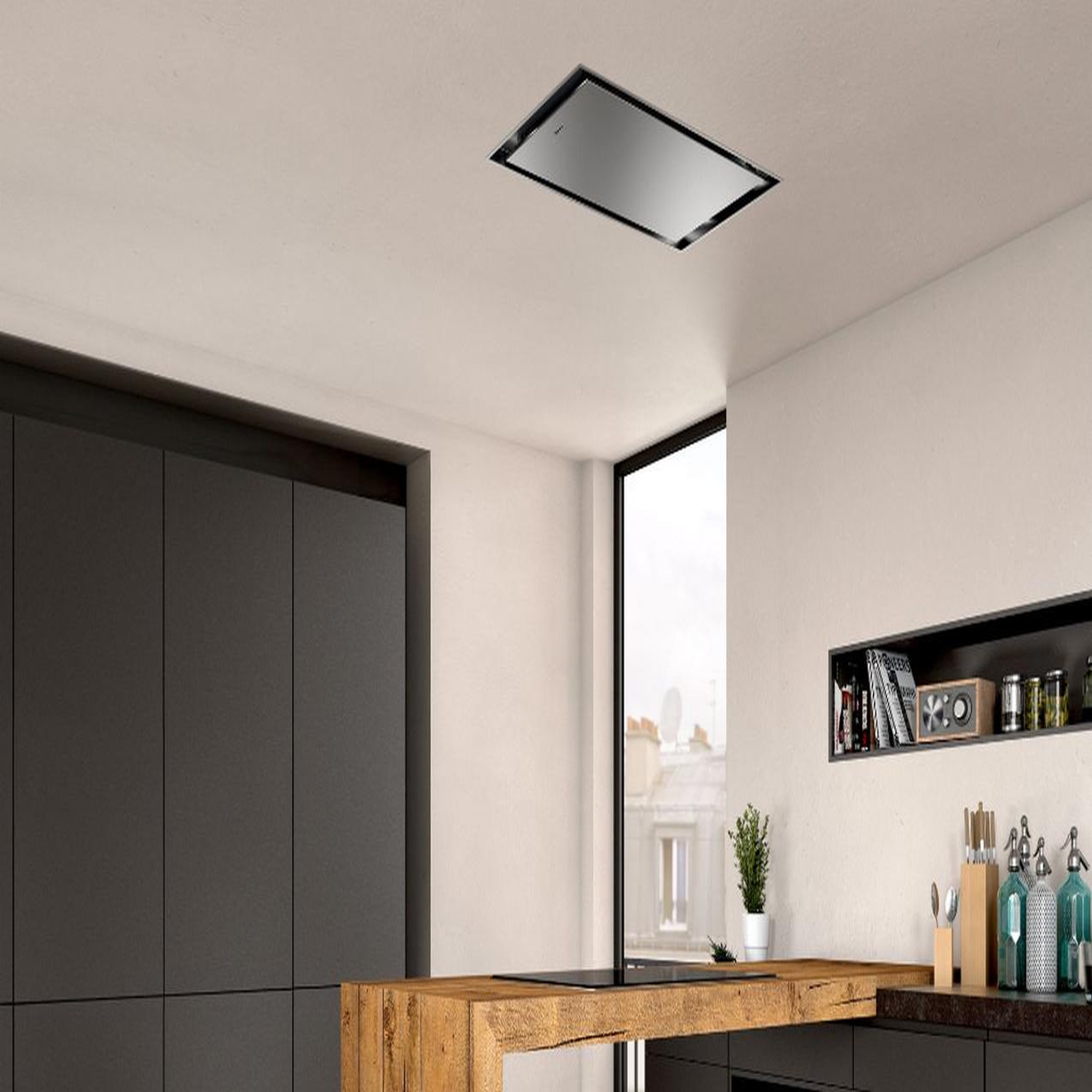 Voir la diapositive 5 : Neff Hotte plafond 90cm 798m3/h inox - i95caq6n0