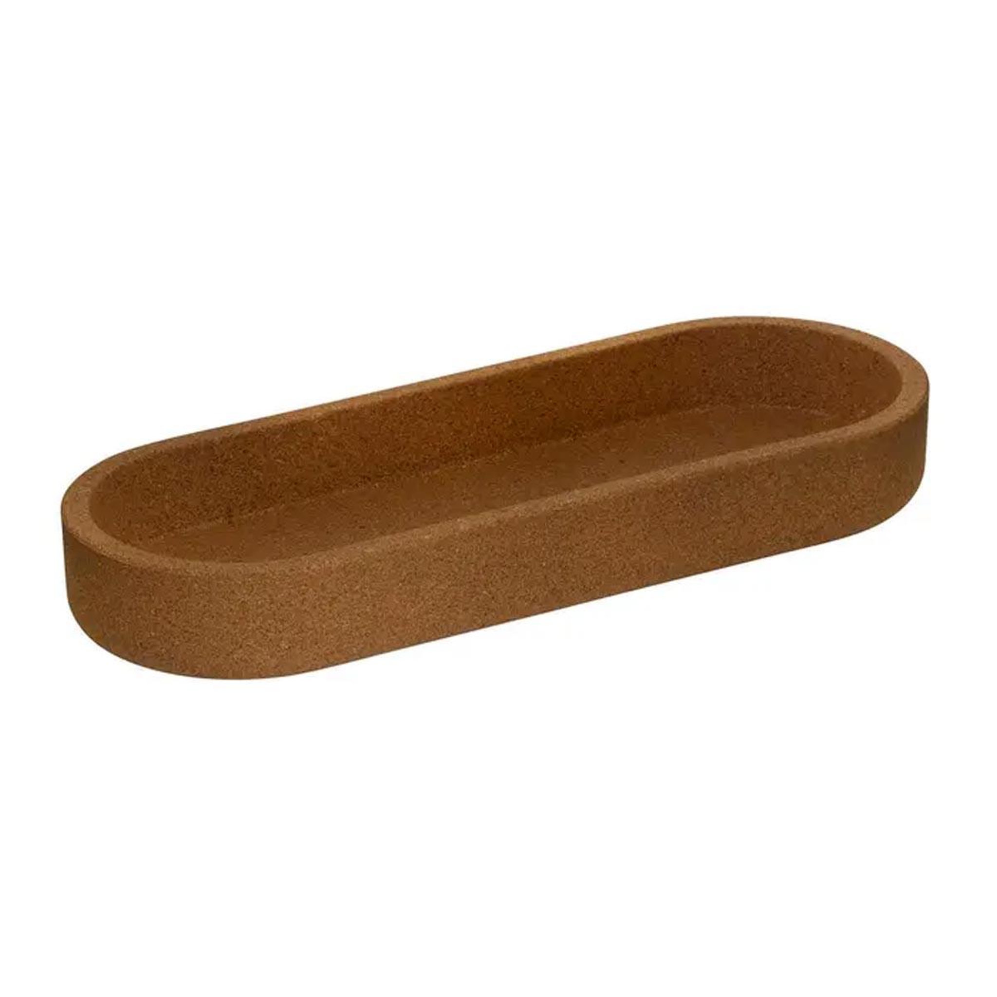 Voir la diapositive 4 : FIVE Lot de 4 pots avec plateau  liège  26cm marron