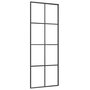 Voir la diapositive 5 : VIDAXL Porte coulissante kit de quincaillerie noir 76x205 cm verre ESG