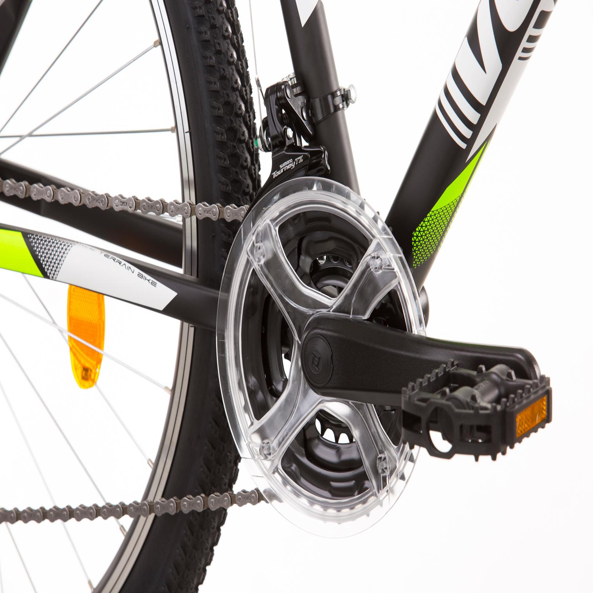 Voir la diapositive 2 : VTT 27.5'' Cadre Aluminium - Fourche Télescopique - 21 Vitesses avec équipement Shimano ( Dérailleurs, roue libre et poignées )