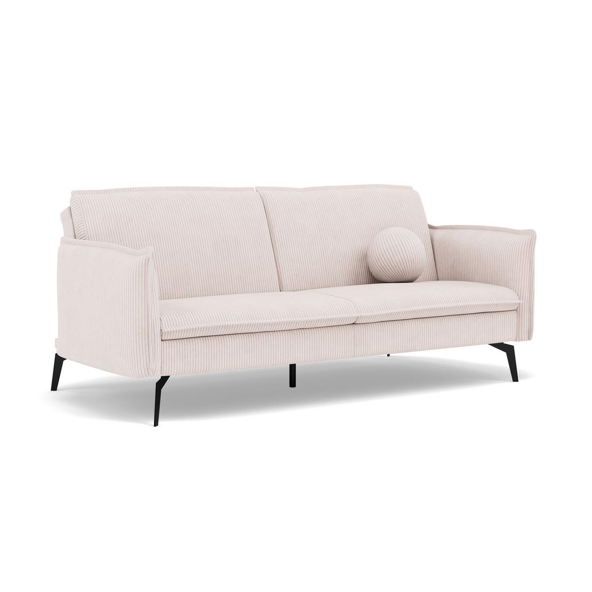 BEST MOBILIER Lexie - canapé convertible clic-clac 2 places en velours côtelé