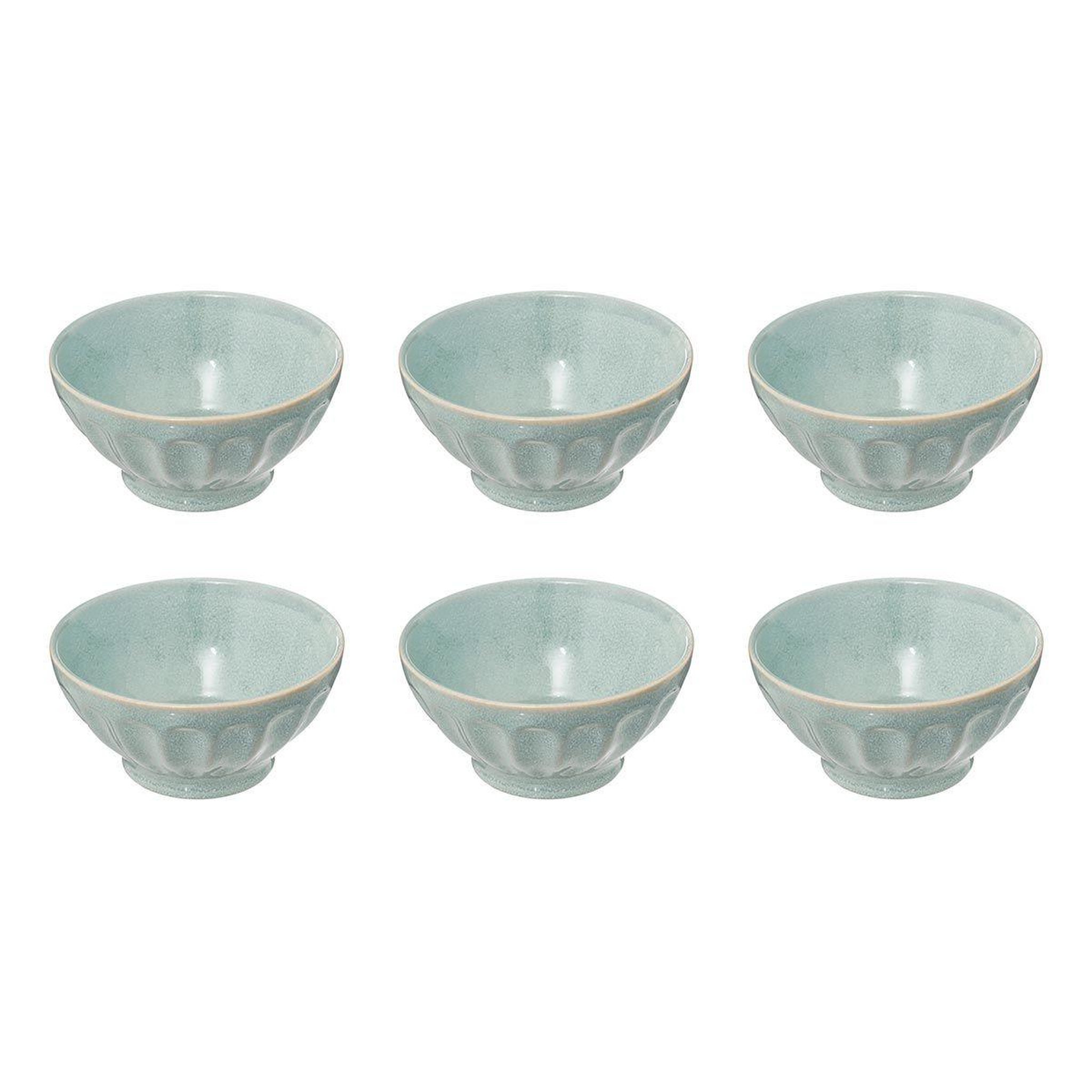 Voir la diapositive 1 : SECRET DE GOURMET Lot de 6 bols design  roma  56cl bleu clair