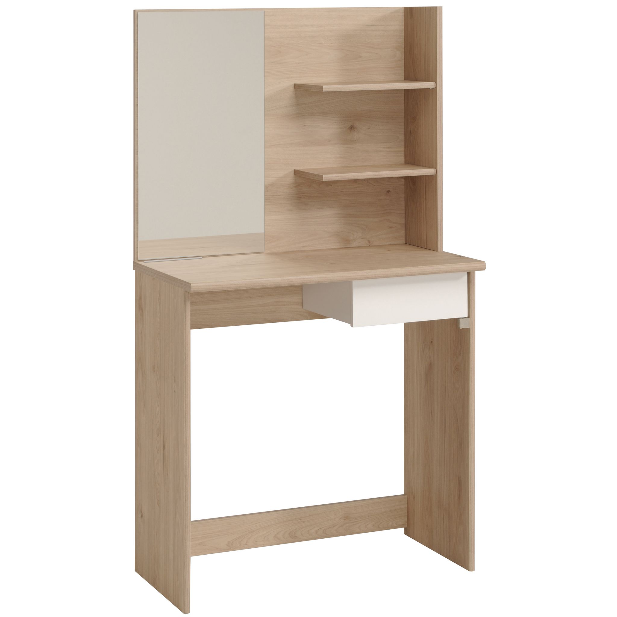 Coiffeuse avec tiroir pivotant BEAUTY . Coloris disponibles : Bois