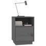 Voir la diapositive 4 : VIDAXL Tables de chevet 2 pcs Gris 40x34x55 cm Bois de pin massif