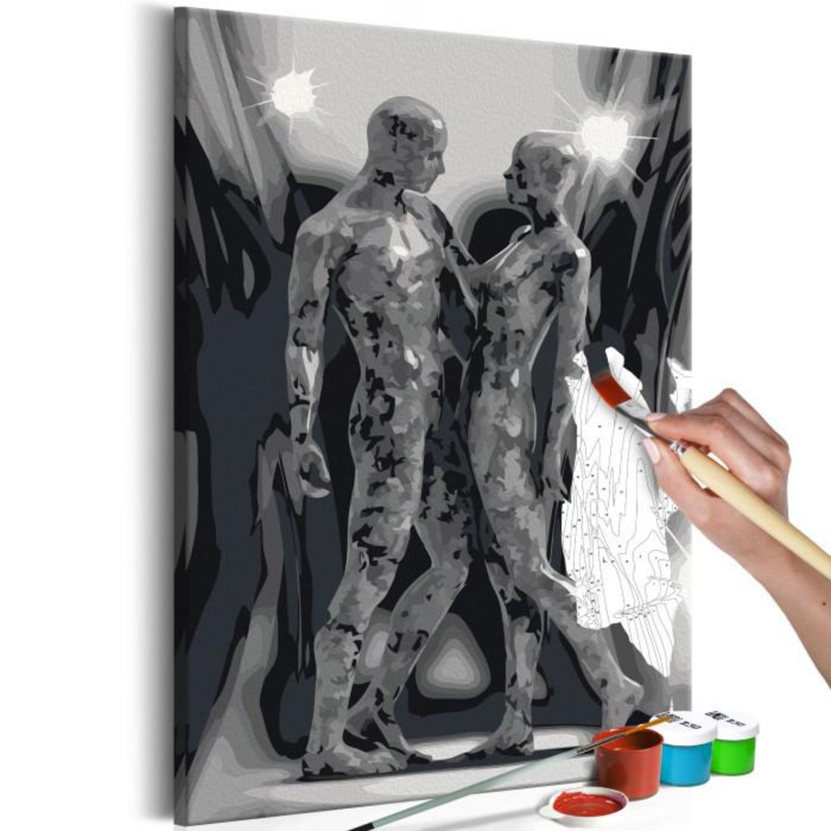 Paris Prix Tableau à Peindre Soi-Même  Couple  40x60cm