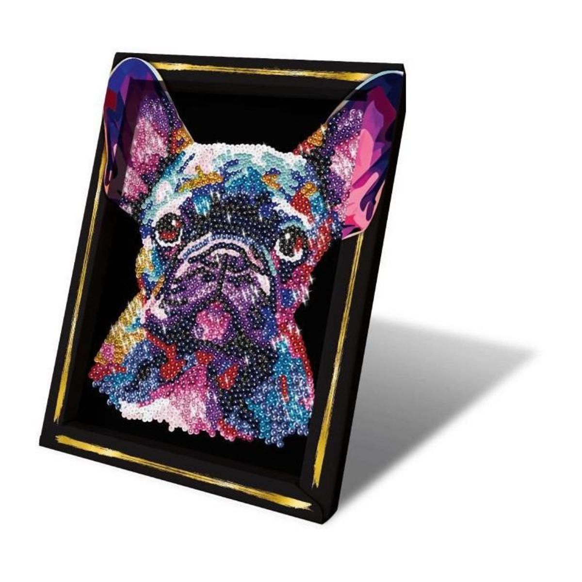 LANSAY Kit loisir créatif - LANSAY - Collection Sequins - Pop art chien - Des 14 ans