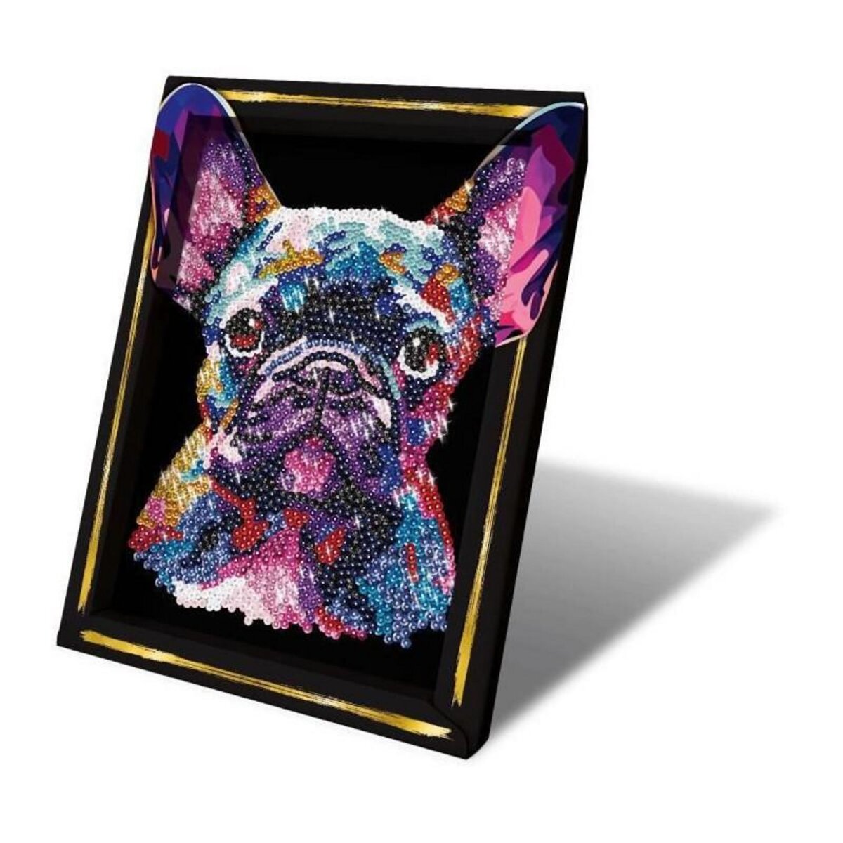 LANSAY Kit loisir créatif - LANSAY - Collection Sequins - Pop art chien - Des 14 ans