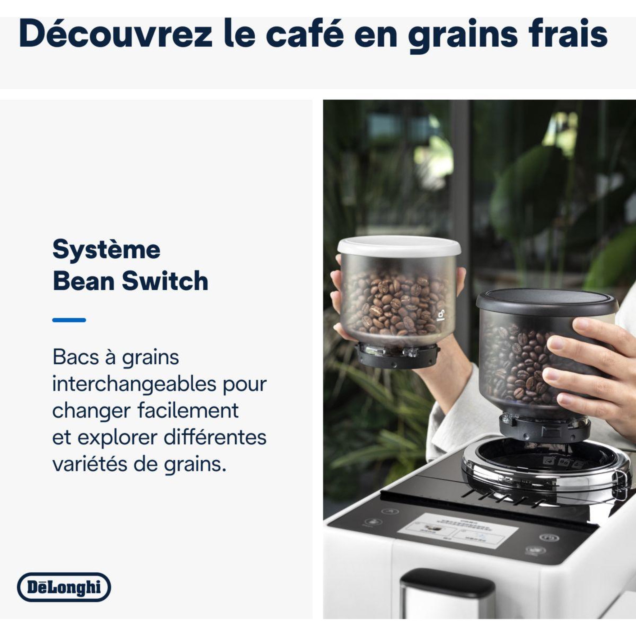 Voir la diapositive 5 : DELONGHI Expresso broyeur feb4435.w rivelia blanche