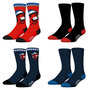 Voir la diapositive 1 : FREEGUN Lot de 4 paires de chaussettes homme La Vache Qui Rit