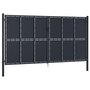 Voir la diapositive 2 : VIDAXL Portail de jardin Acier 400 x 200 cm Anthracite