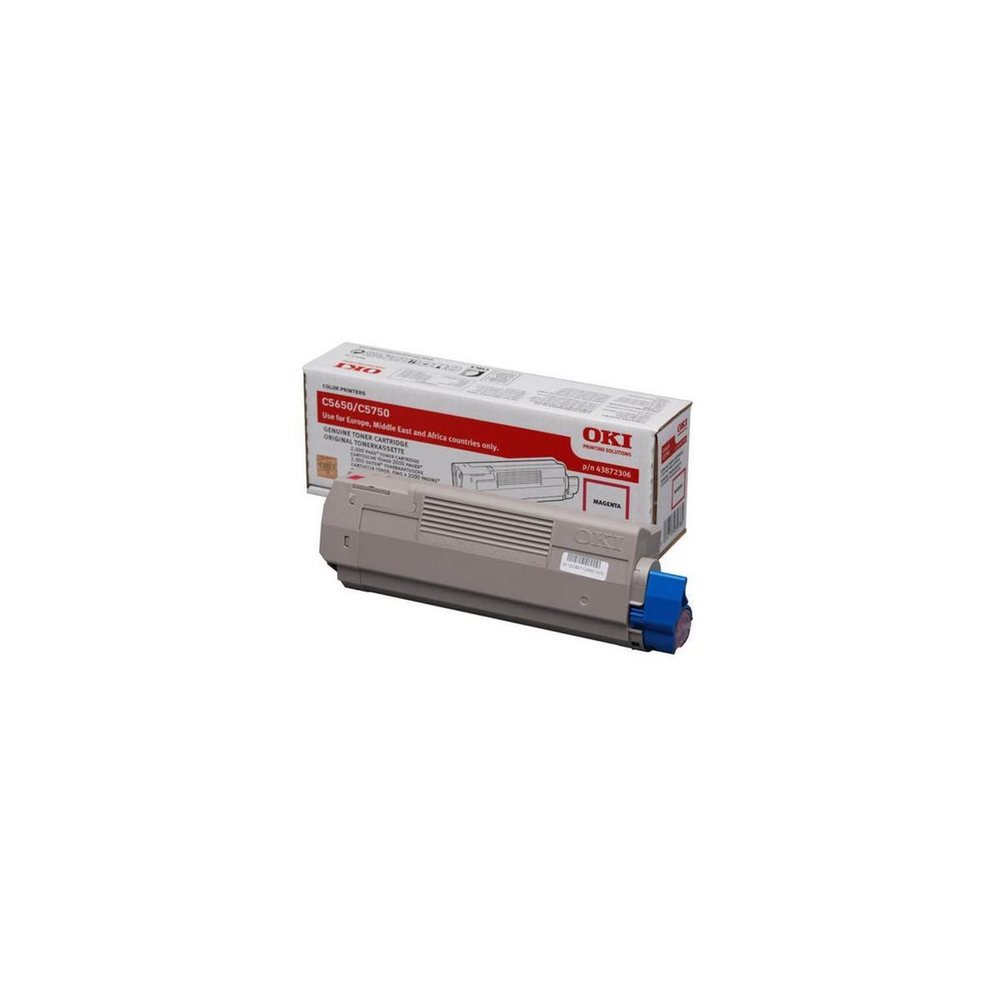 Voir la diapositive 2 : Oki Toner OKI 43872306 Magenta pour environ 2000 pages