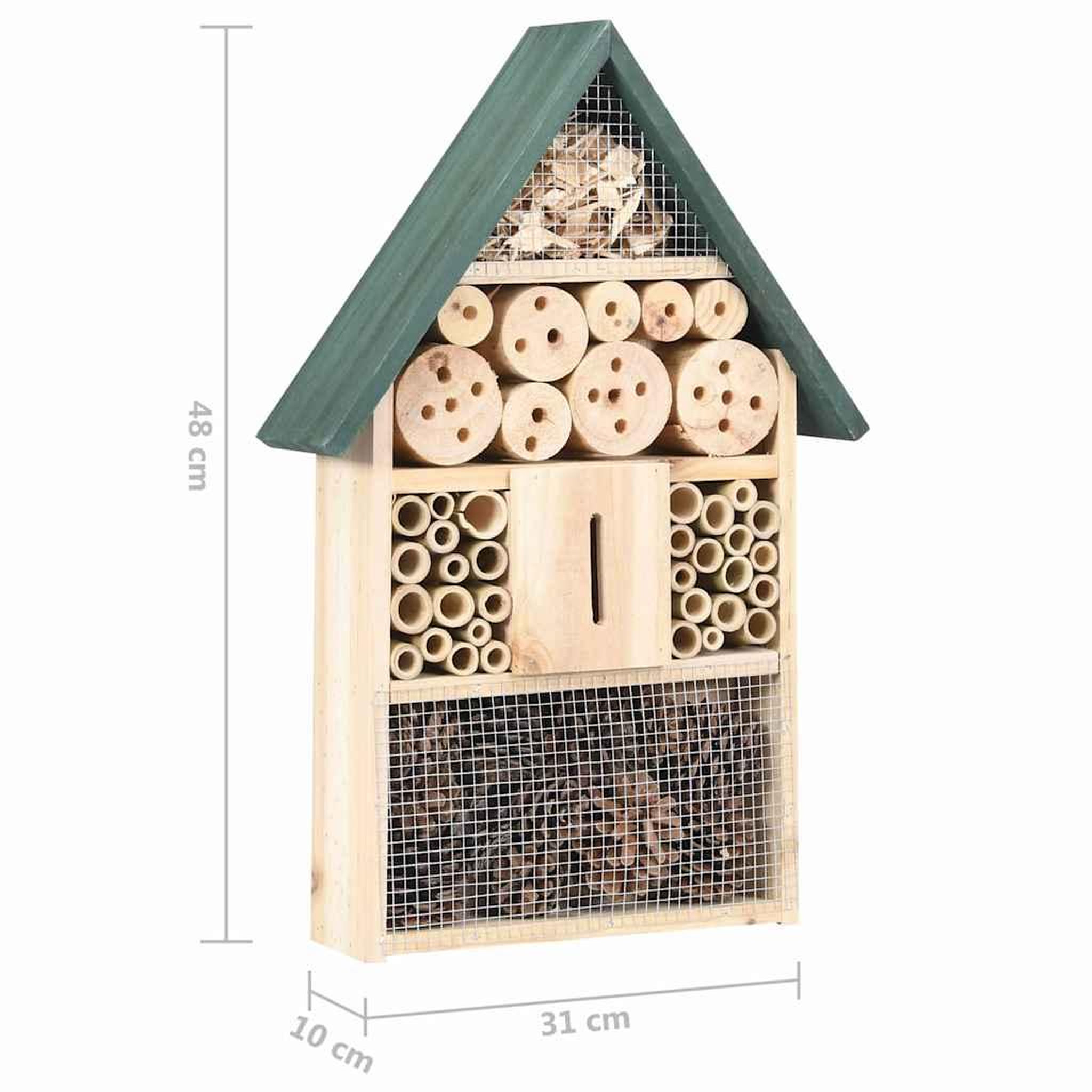 Voir la diapositive 3 : VIDAXL Hotel a insectes 31x10x48 cm Bois de sapin
