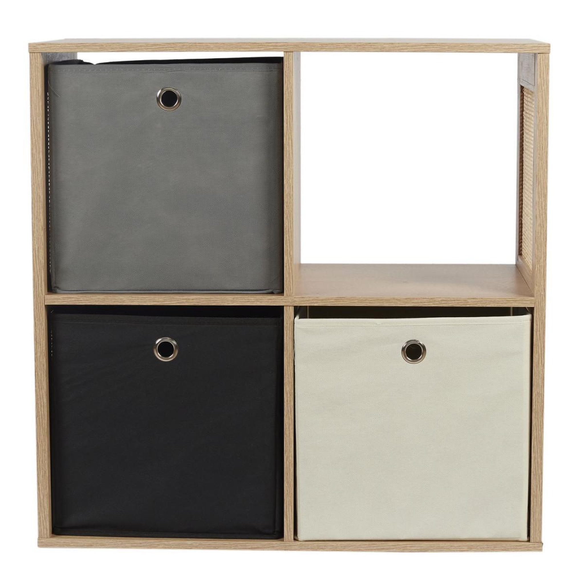 Voir la diapositive 4 : The Home Deco Factory Étagère modulable 4 cases  bali  66cm marron