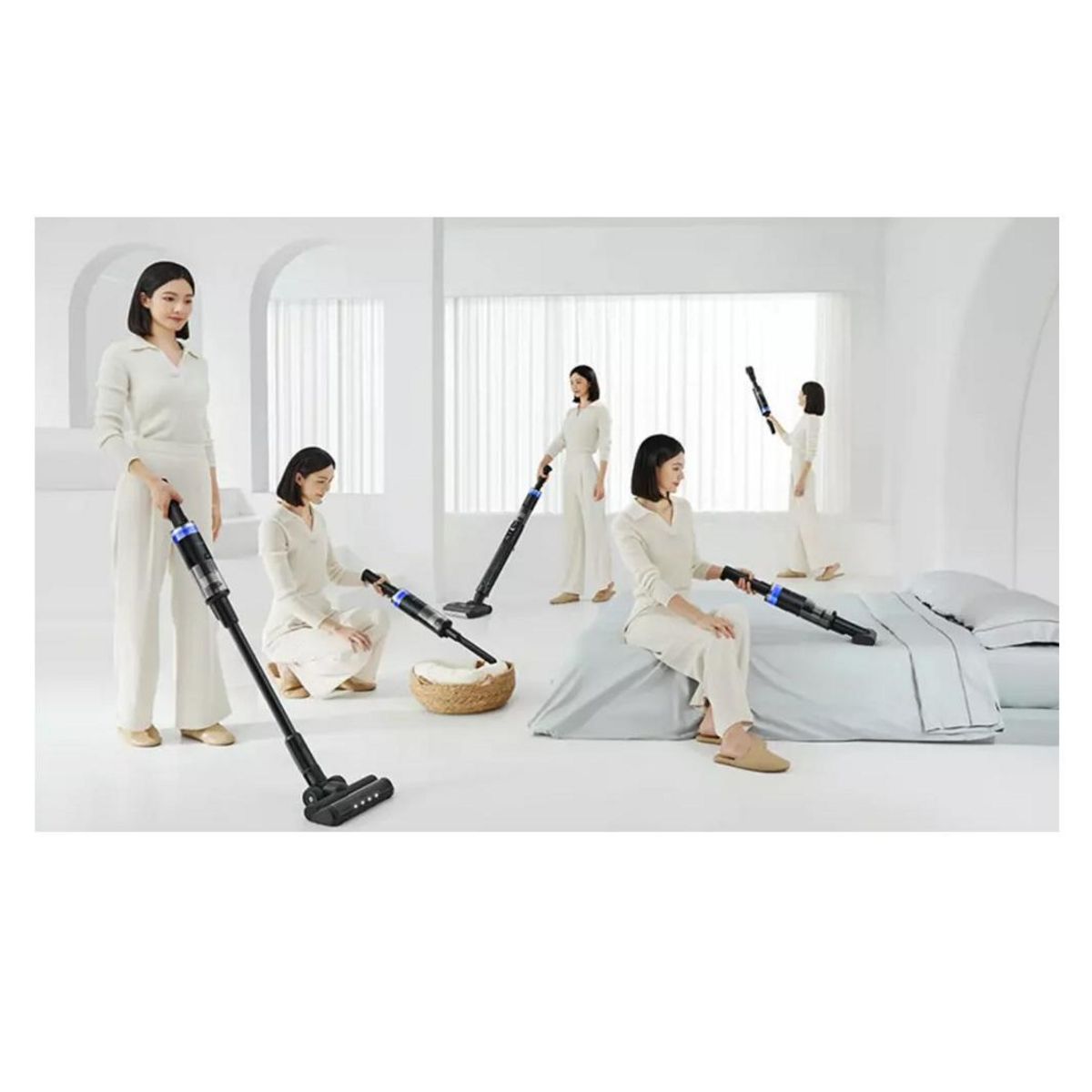 e.ziclean Aspirateur balai sans fil multifonction 21.6v noir - CYCLOWASH12