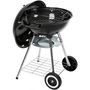 Voir la diapositive 2 : tectake Barbecue charbon sur roues sur 2 roues noir