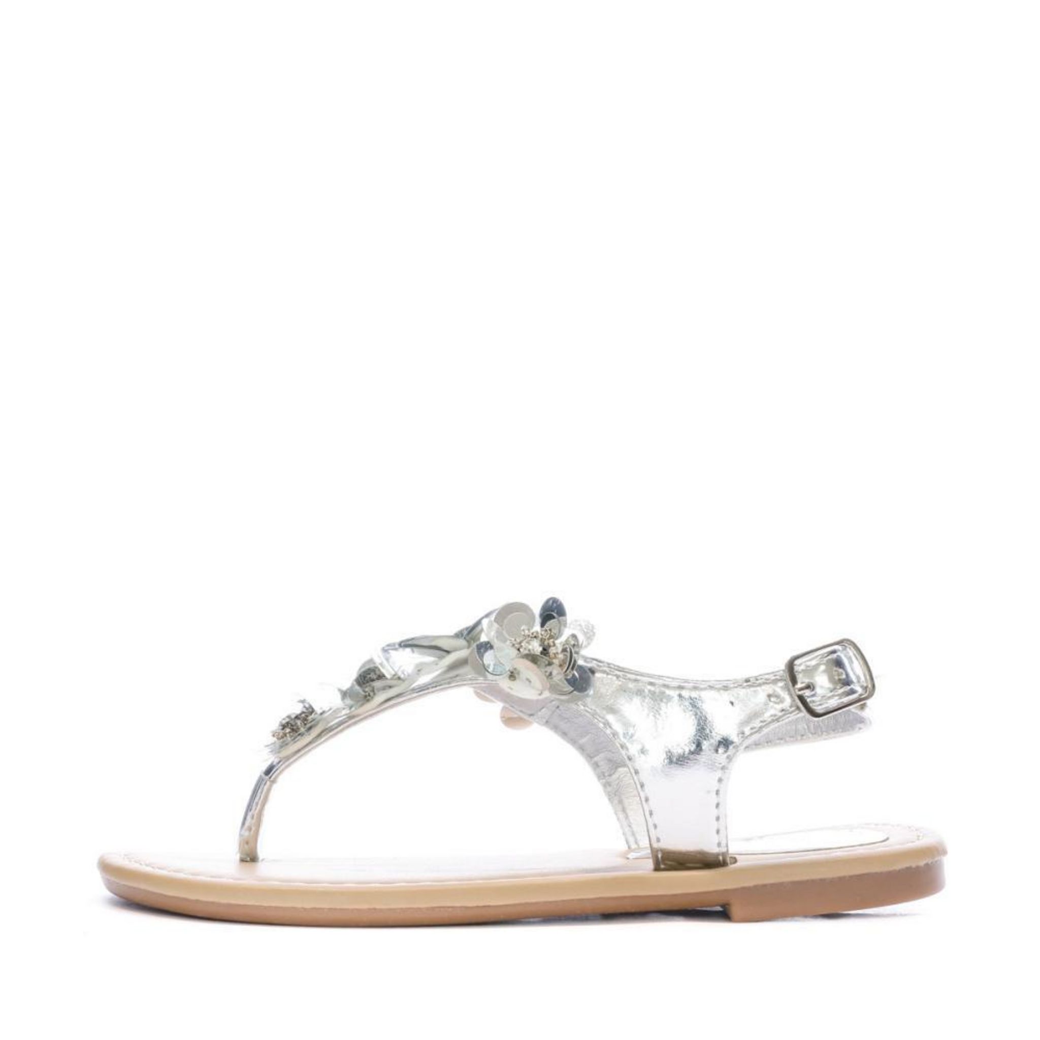 BEPPI Sandales é Fille Beppi Fleurs. Coloris disponibles : Gris