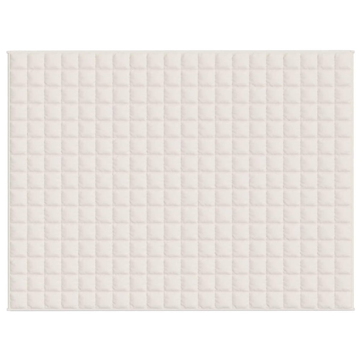 VIDAXL Couverture lestee Creme clair 150x200 cm 7 kg Tissu