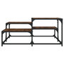 Voir la diapositive 4 : VIDAXL Table basse chene marron 87,5x87,5x40 cm bois d'ingenierie
