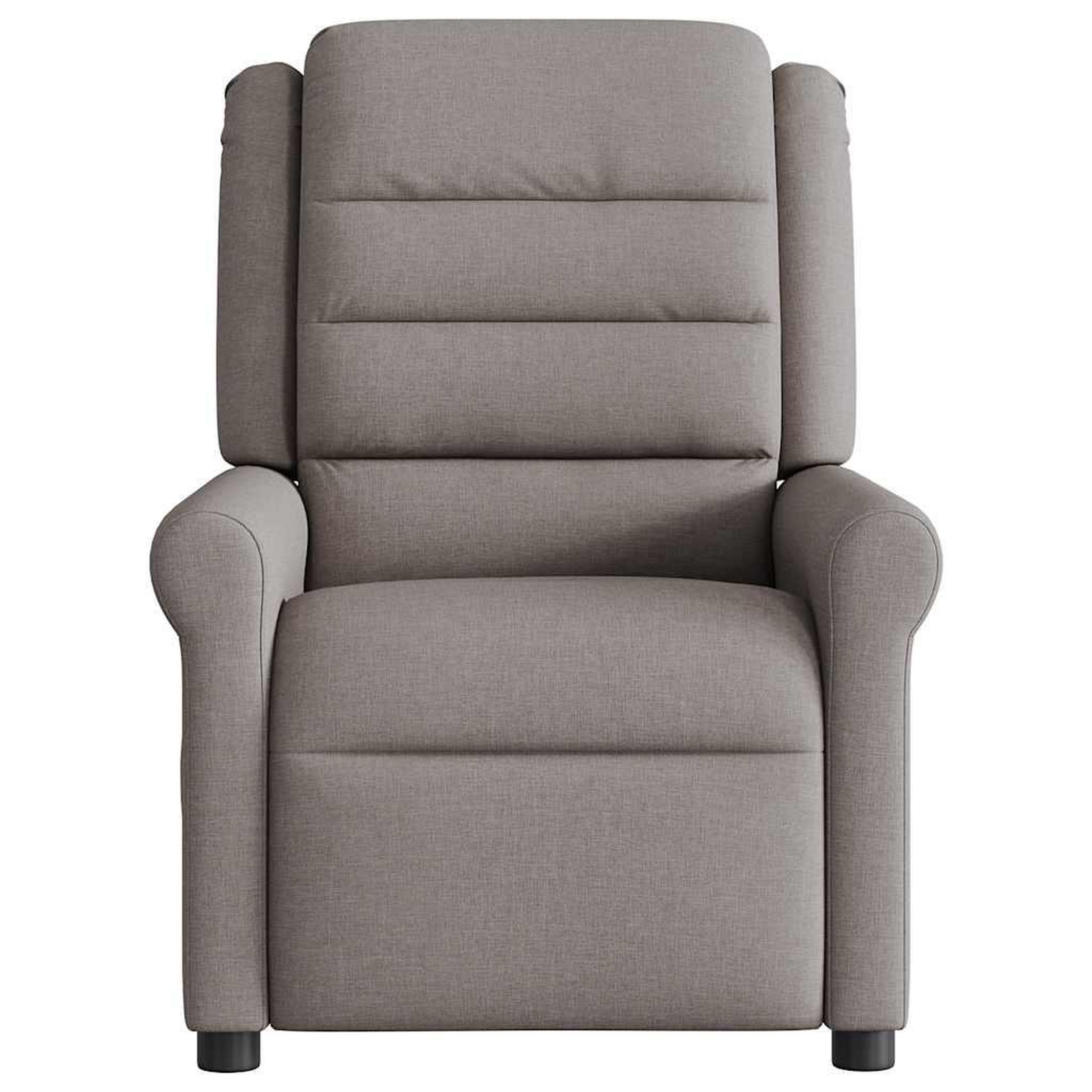 Voir la diapositive 5 : VIDAXL Fauteuil de massage inclinable electrique Taupe Tissu
