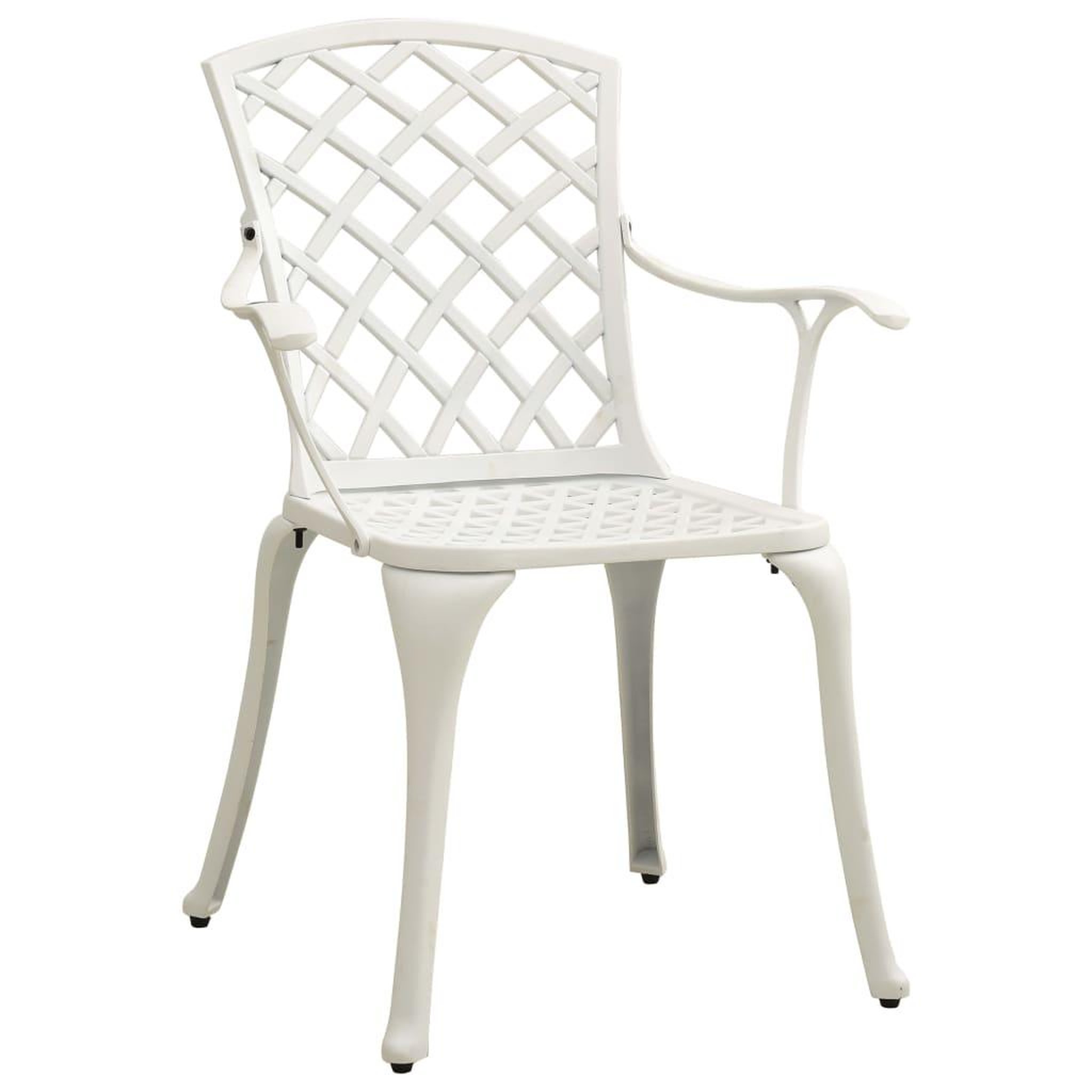 Voir la diapositive 4 : VIDAXL Ensemble de bistro 5 pcs Aluminium coule Blanc