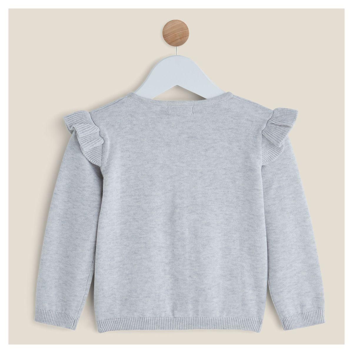 IN EXTENSO Gilet à volant bébé fille