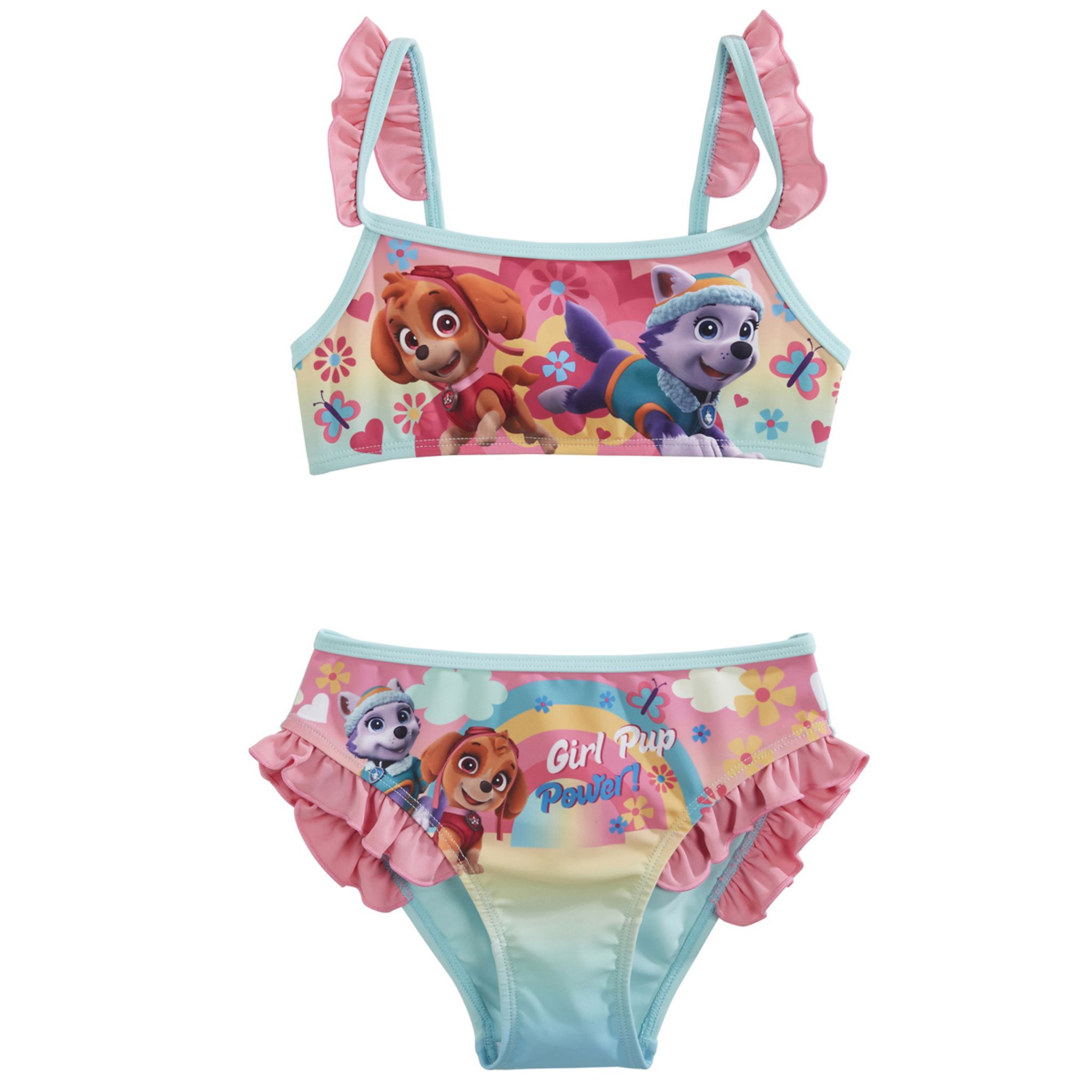 Maillot Bain Fille Maillot De Bain 1 Pièce Fille Pat Patrouille Vertbaudet - Imprimé étoiles, Volanté, Résiste Au Chlore Maillot étoiles Volant été