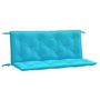 Voir la diapositive 2 : VIDAXL Coussins de banc de jardin lot de 2 turquoise 120x50x7 cm tissu