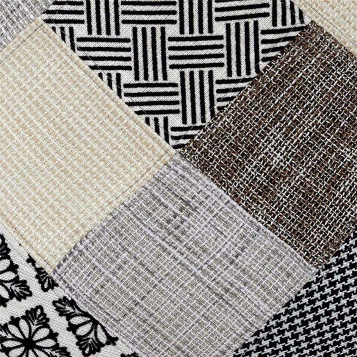 Paris Prix Lot de 4 Chaises Design  Patchwork  86cm Gris