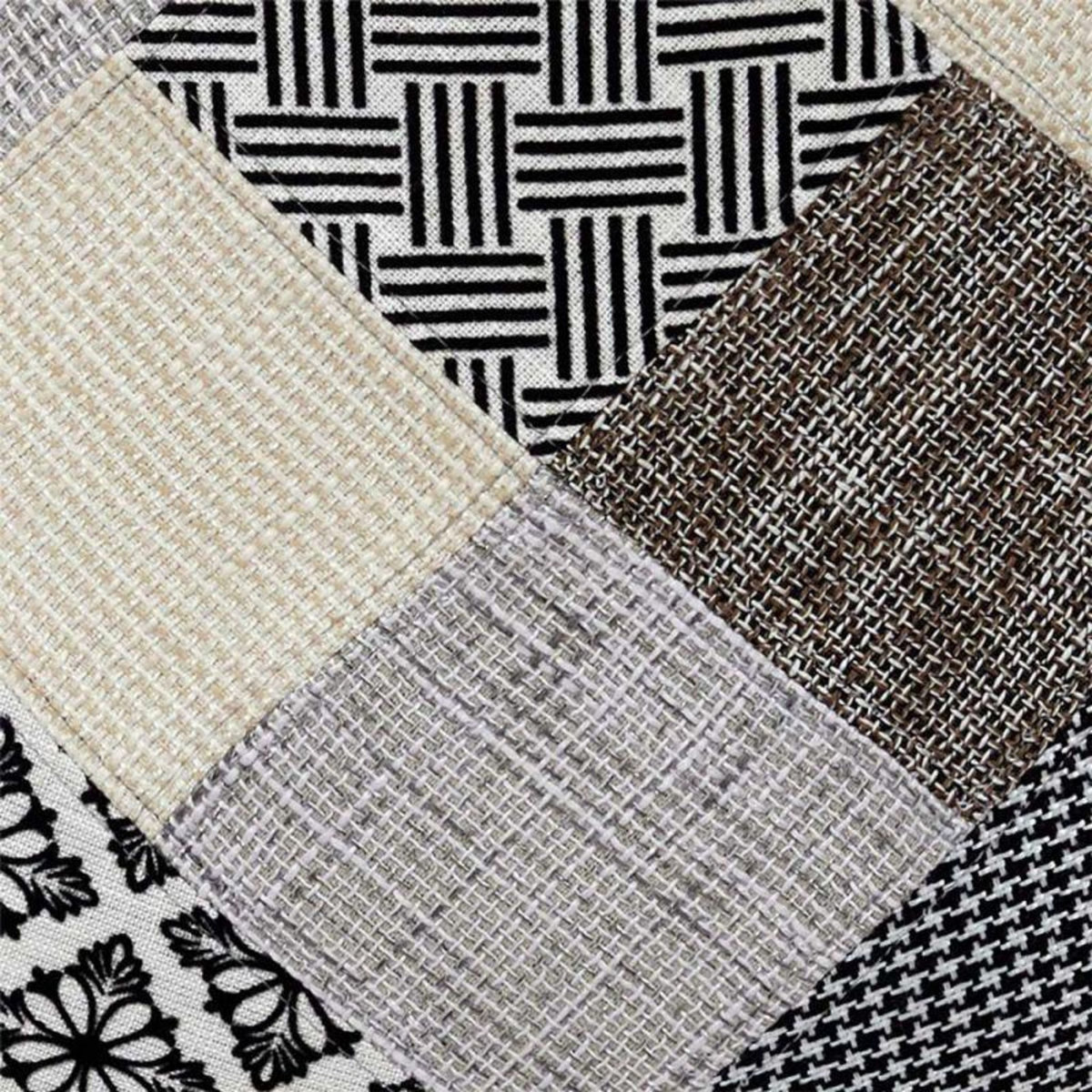 Paris Prix Lot de 4 Chaises Design  Patchwork  86cm Gris