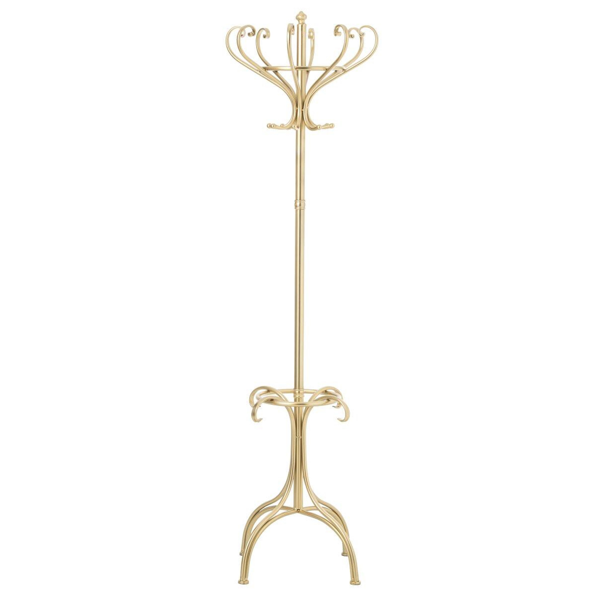 J-LINE Porte-Manteau en Métal  Rune  199cm Doré