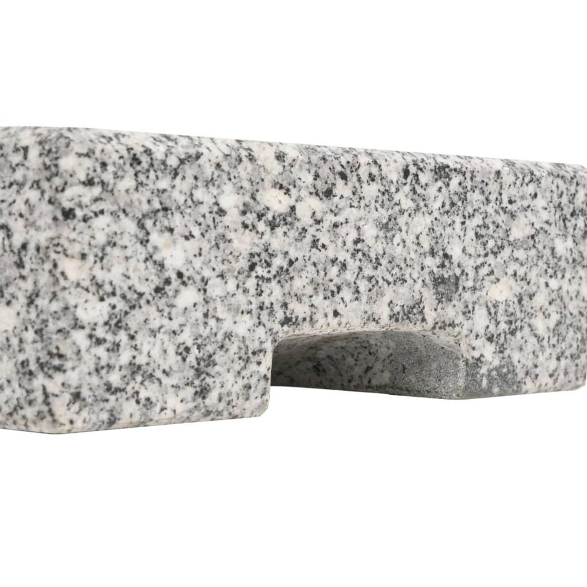 VIDAXL Socle de parasol Granite rectangulaire 25 kg
