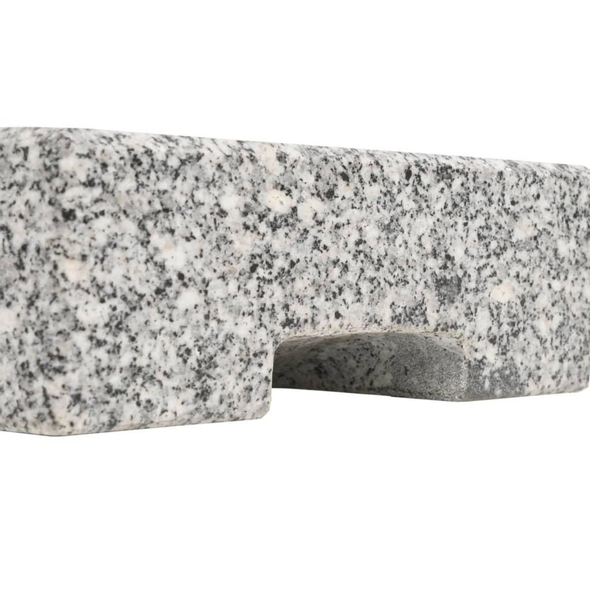 VIDAXL Socle de parasol Granite rectangulaire 25 kg