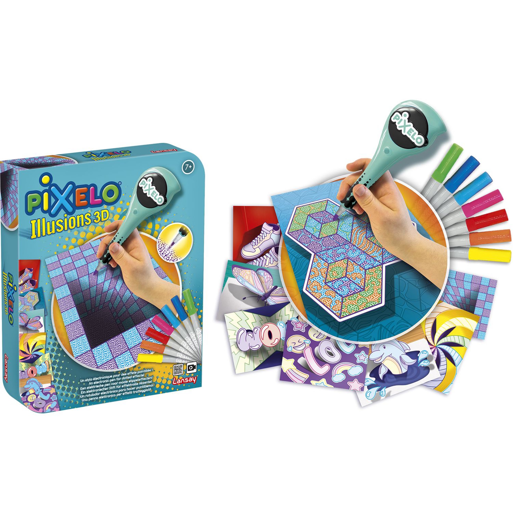 Voir la diapositive 2 : LANSAY Pixelo Illusions 3D