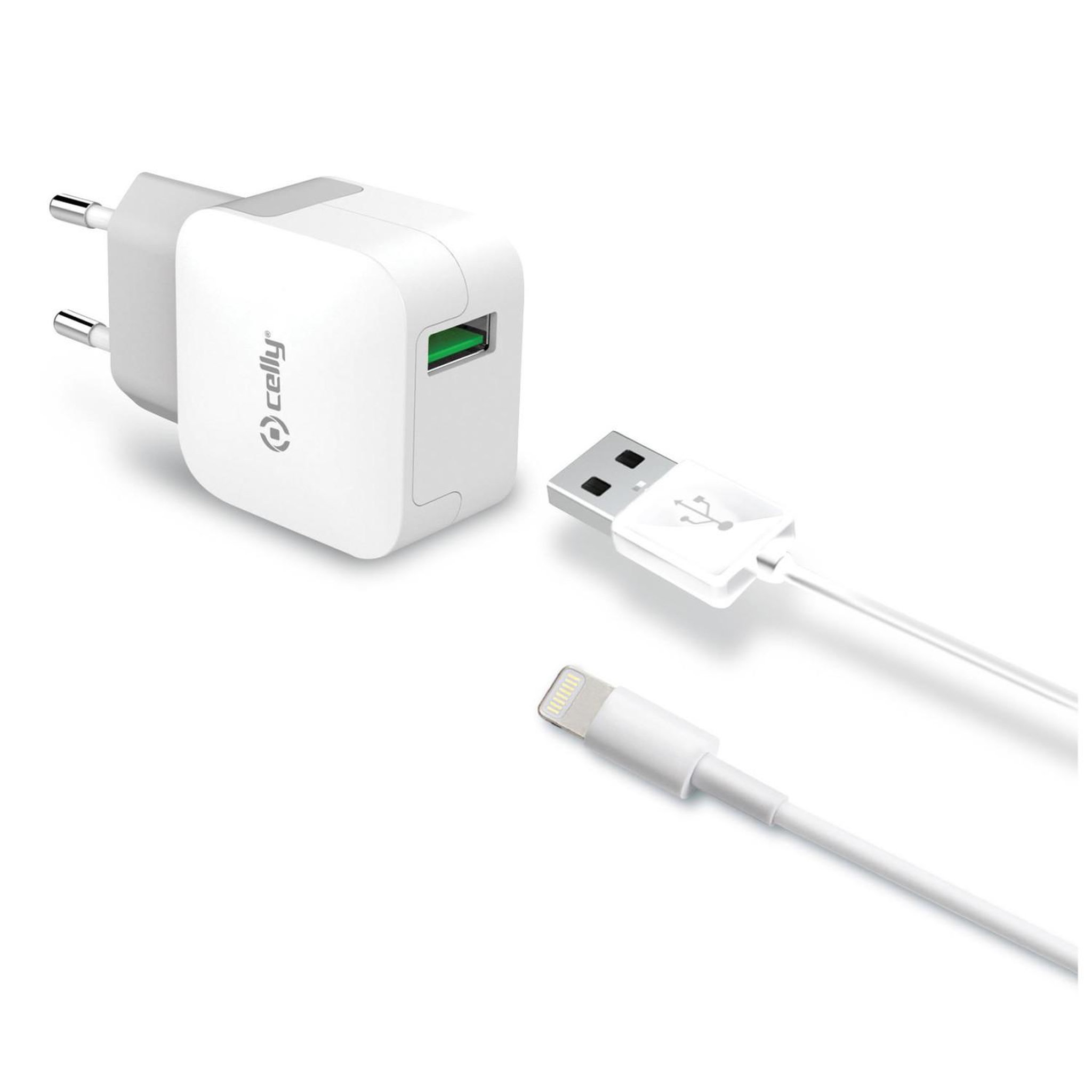 Voir la diapositive 2 : CELLY Celly tcusblight chargeur d'appareils mobiles blanc intérieure