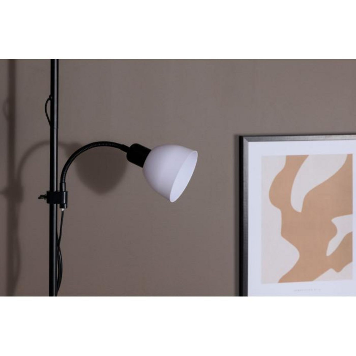 Paris Prix Lampadaire 2 Spots  Bagasi  178cm Noir