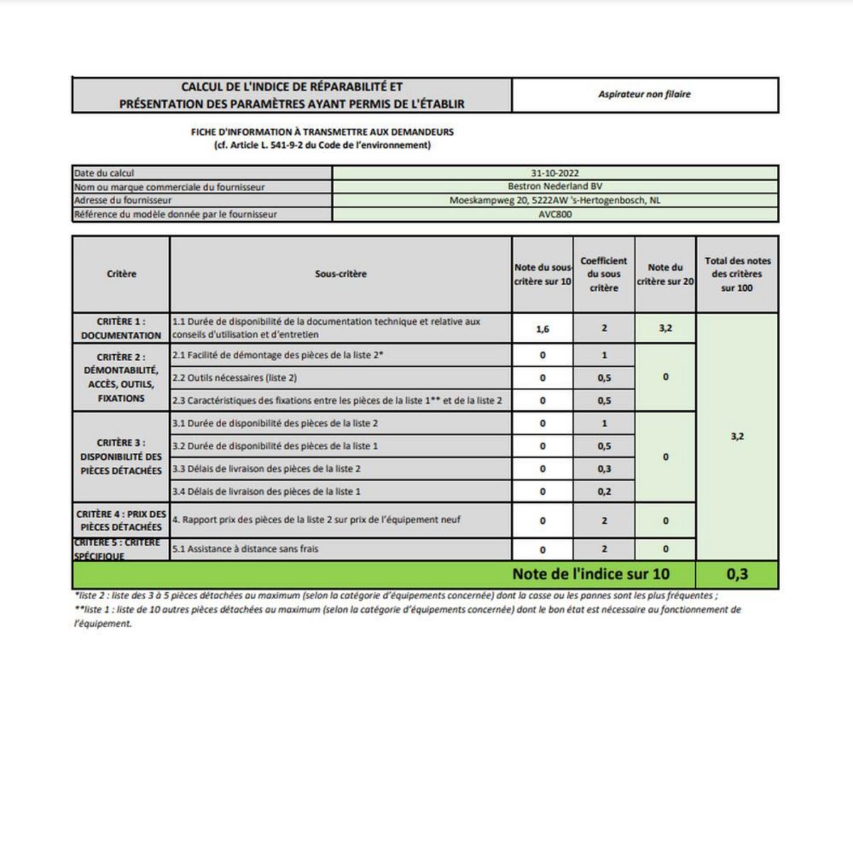 Bestron Aspirateur balai 2en1 600w - avc800